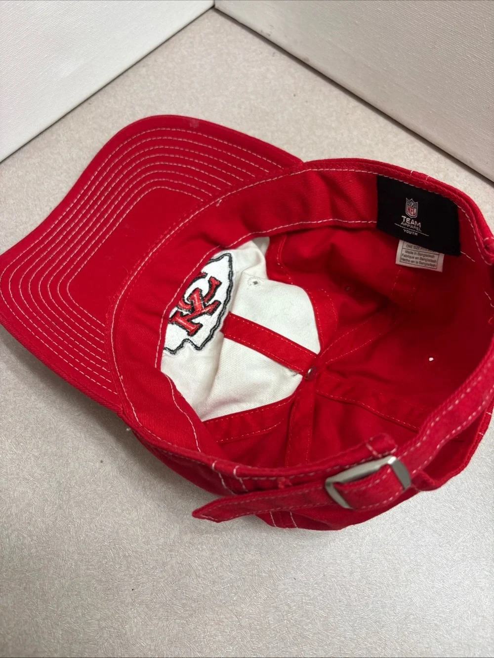 Kansas City Chiefs Dad Hat Baseball Cap Youth NFL Team Apparel Strapback